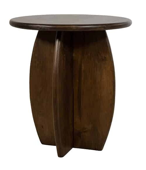 Bijzettafel Belly 8211 50 8211 H55 8211 Mangohout Walnut Bijzettafel Belly 8211 50 8211 H55 8211 Mangohout Walnut