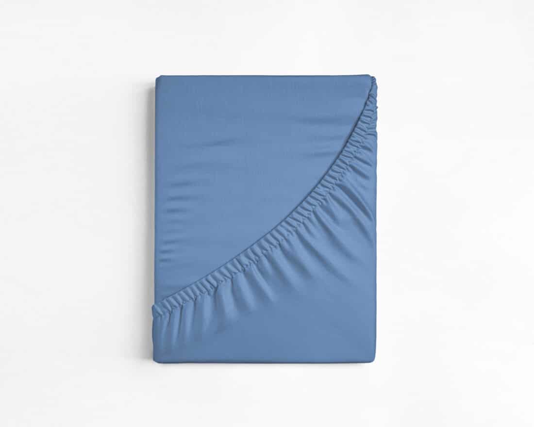 Katoenen Hoeslaken Blauw 180 X 200
