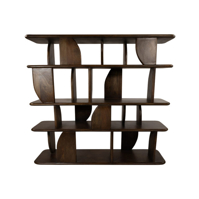 Boekenkast Oregano 140cm 8211 Mango Bruin Walnoot