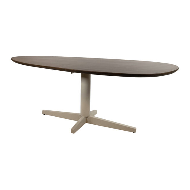 Eetkamertafel Taurus 190 8211 Organisch 8211 Poot Beige 8211 Mango Brown Walnut