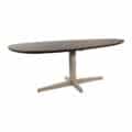 Eetkamertafel Taurus 190 - Organisch - Poot beige - Mangohout Brown Walnut