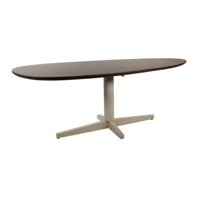 Eetkamertafel Taurus 190 8211 Organisch 8211 Poot Beige 8211 Mango Brown Walnut