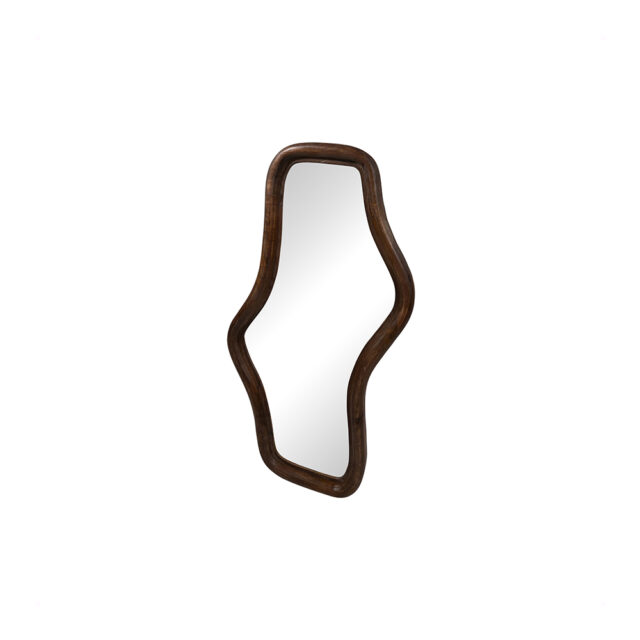 Spiegel Wavy 8211 Golvend 80 8211 Mango Mat Walnoot
