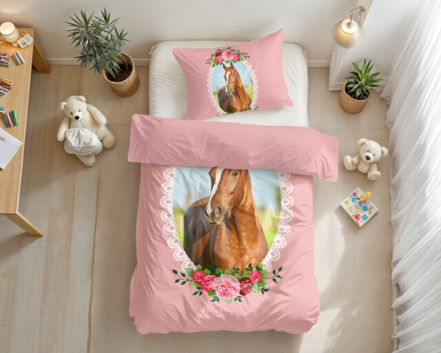 Schattig Paard Roze 140 X 200 220