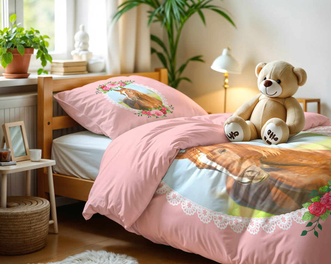 Schattig Paard Roze 140 X 200 220