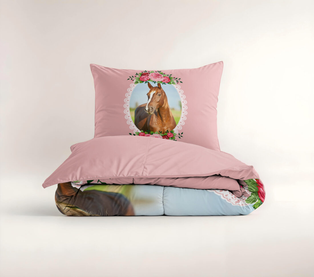 Schattig Paard Roze 140 X 200 220