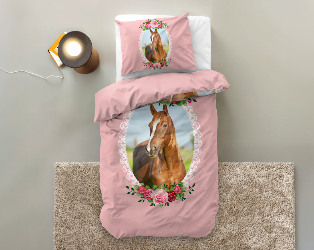 Schattig Paard Roze 140 X 200 220