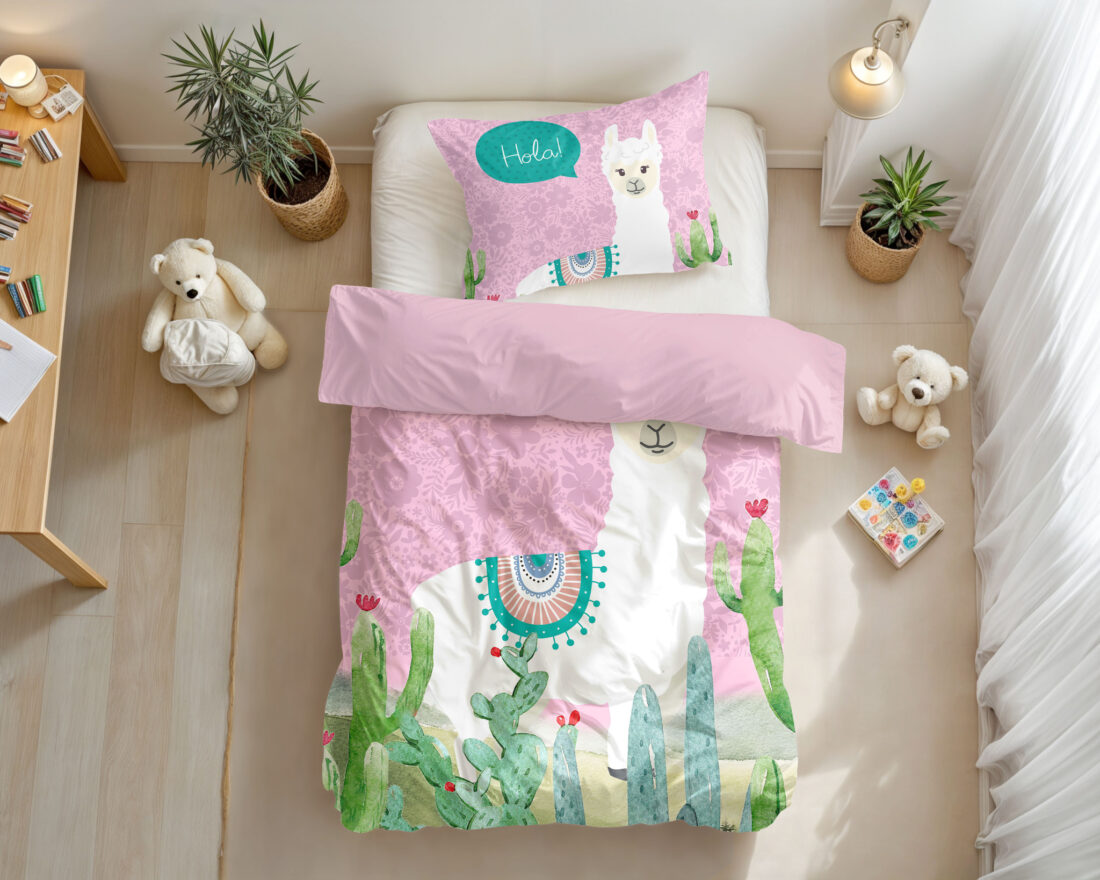 Hallo Lama Roze 140 X 200 220