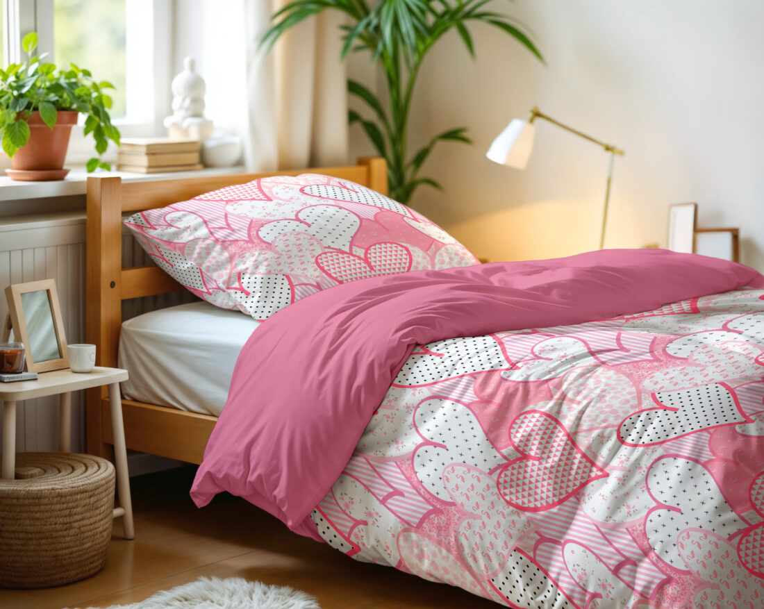 Hearts Love Roze 140 X 200 220