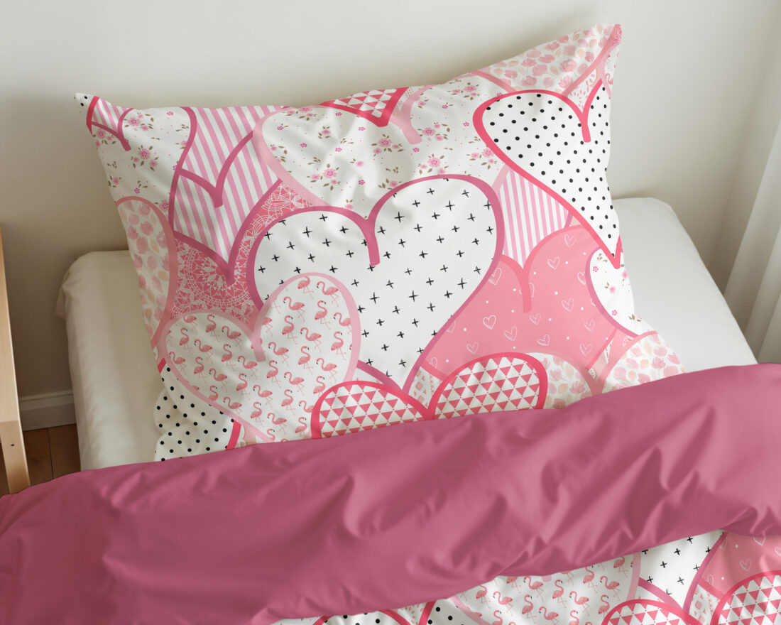 Hearts Love Roze 140 X 200 220