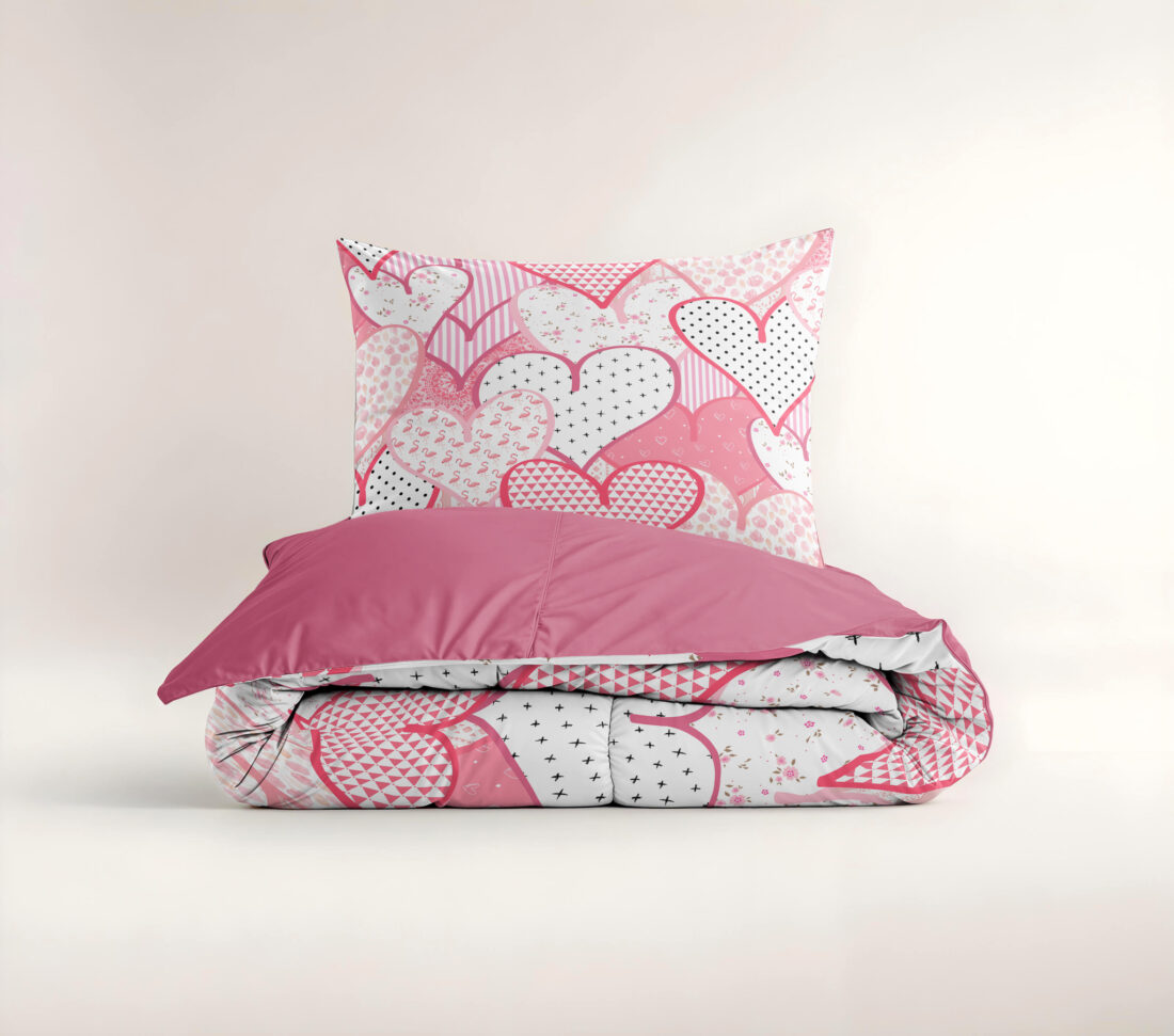 Hearts Love Roze 140 X 200 220