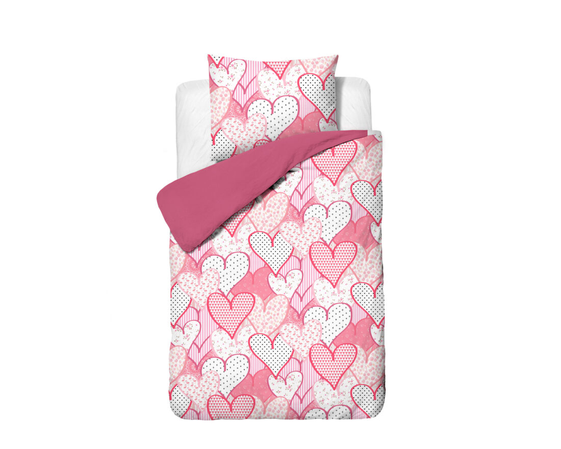 Hearts Love Roze 140 X 200 220