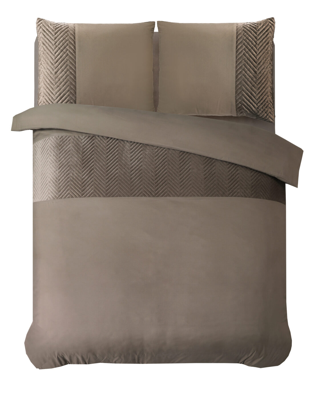 Dd Velvet Kruislijn Taupe 140 X 200 220