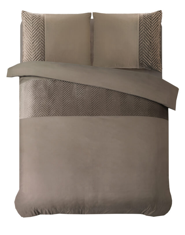 Dd Velvet Kruislijn Taupe 140 X 200 220