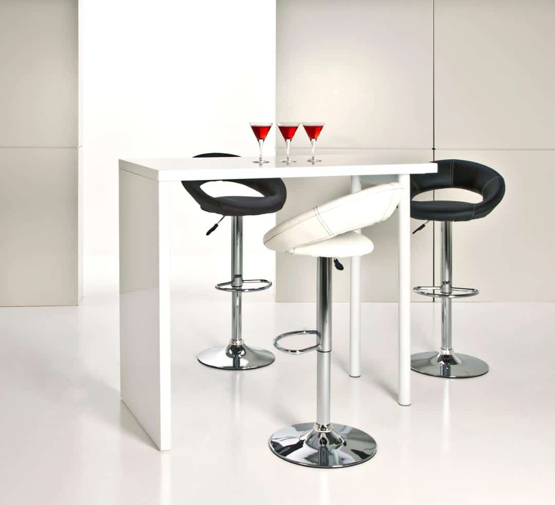 Barkruk Stevig 8211 Pu Bekleding Zwart 8211 Chroom Minimale Bestelling 2 Stuks