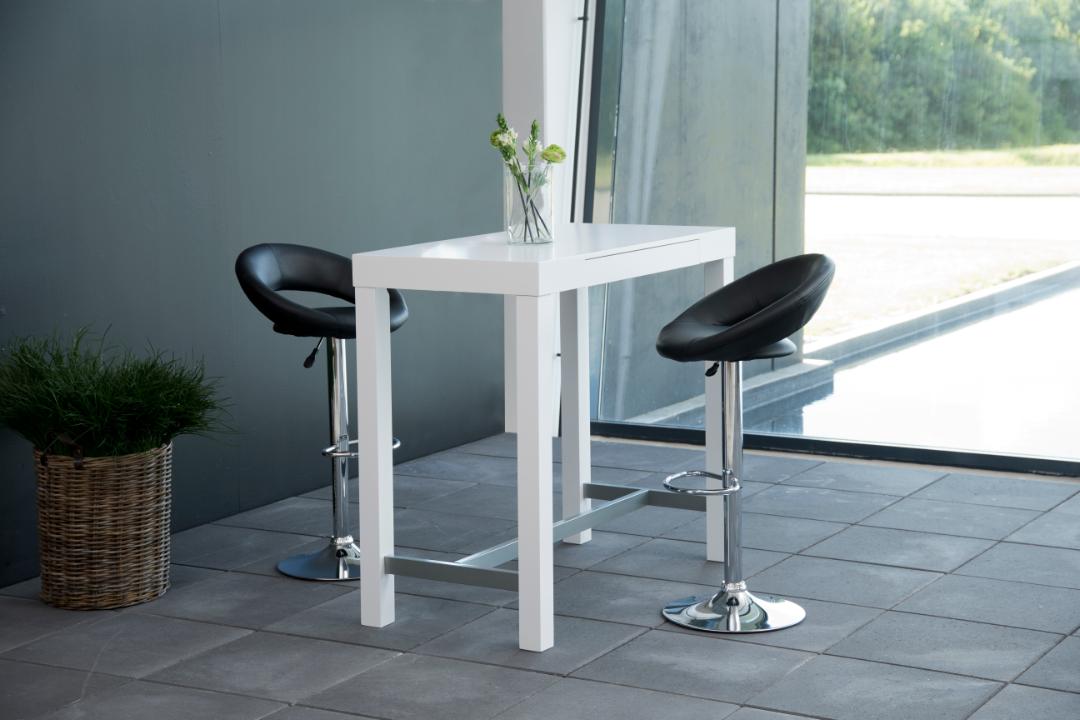 Barkruk Stevige 8211 Pu Bekleding Zwart 8211 Chroom Minimale Bestelling 2 Stuks