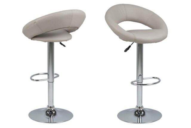 Barkruk Stevig 8211 Pu Taupe 8211 Staal Minimale Bestelling 2 Stuks