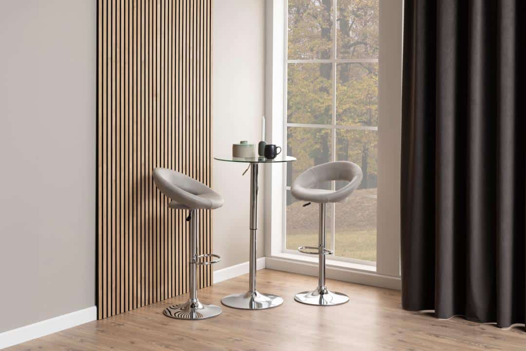 Barkruk Stevig 8211 Pu Taupe 8211 Staal Minimale Bestelling 2 Stuks