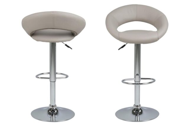 Barkruk Stevig 8211 Pu Taupe 8211 Staal Minimale Bestelling 2 Stuks