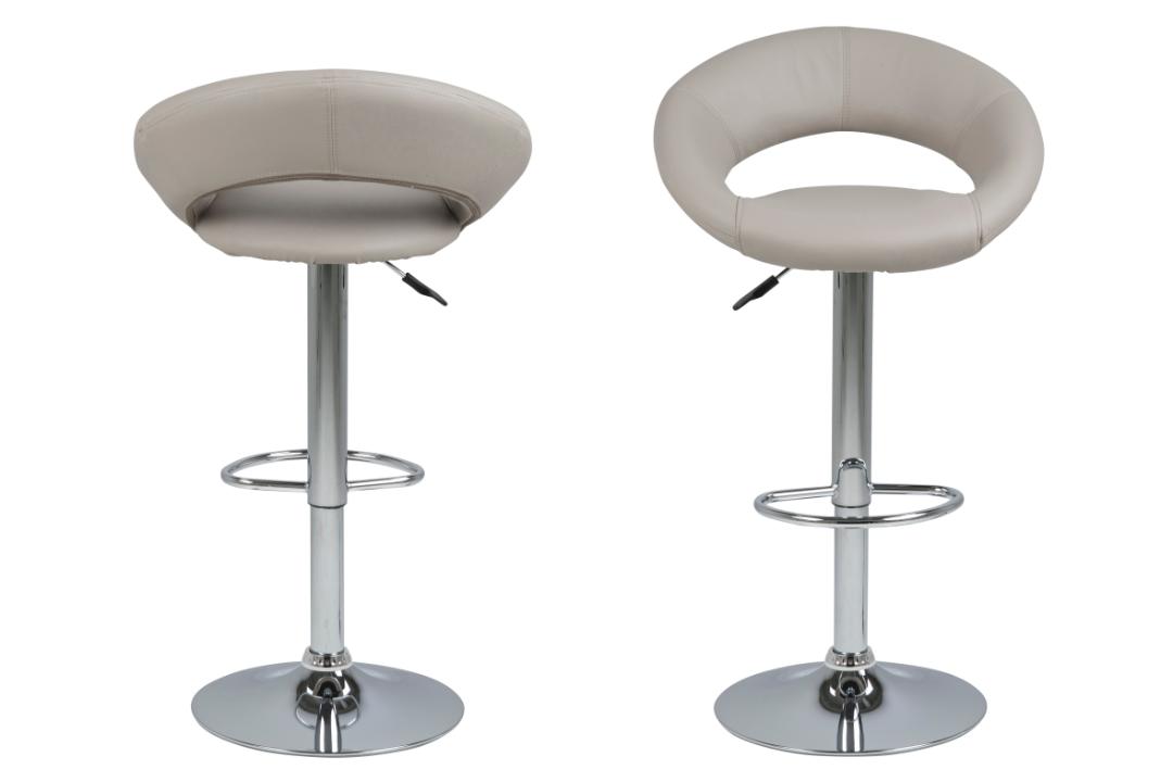 Barkruk Stevig 8211 Pu Taupe 8211 Staal Minimale Bestelling 2 Stuks