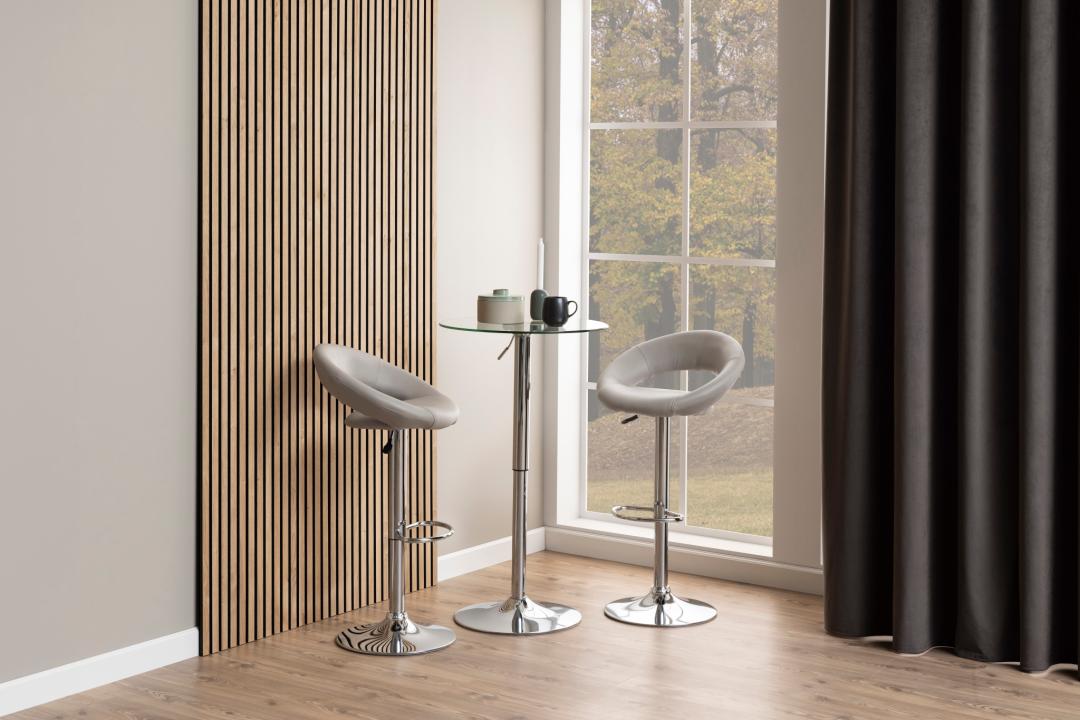 Barkruk Stevig 8211 Pu Taupe 8211 Staal Minimale Bestelling 2 Stuks