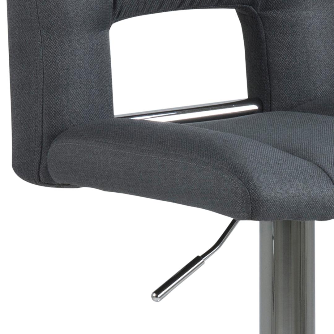 Barkruk Sylvia 8211 Stof Corsica Donkergrijs 8211 Staal Minimale Bestelling 2 Stuks