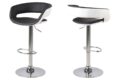 Barkruk Grace - PU zwart / wit - Chroom (minimale bestelling 2 stuks)