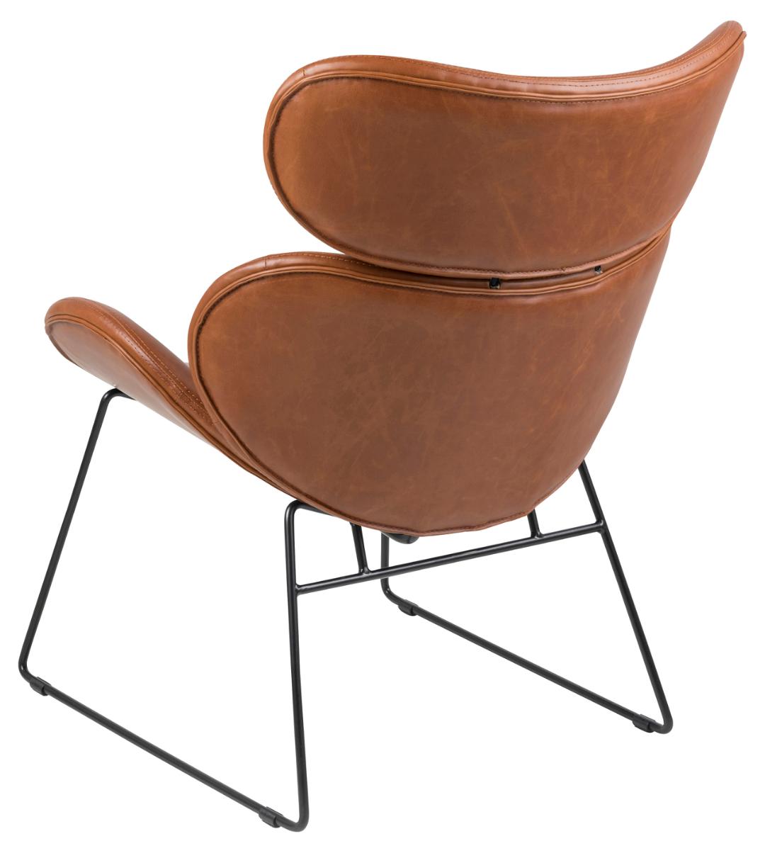 Loungestoel Cazar 8211 Pu Vintage Cognac