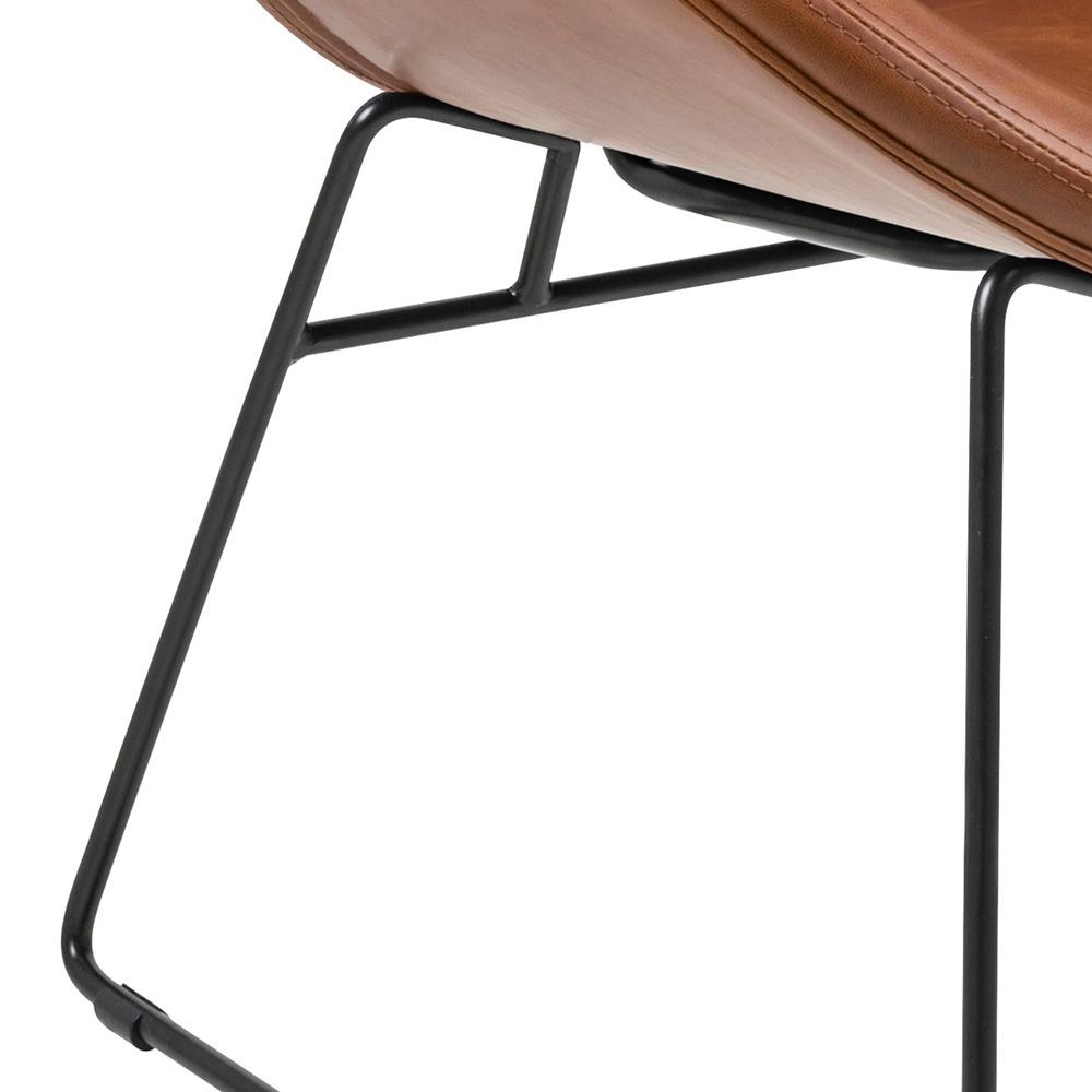Loungestoel Cazar 8211 Pu Vintage Cognac