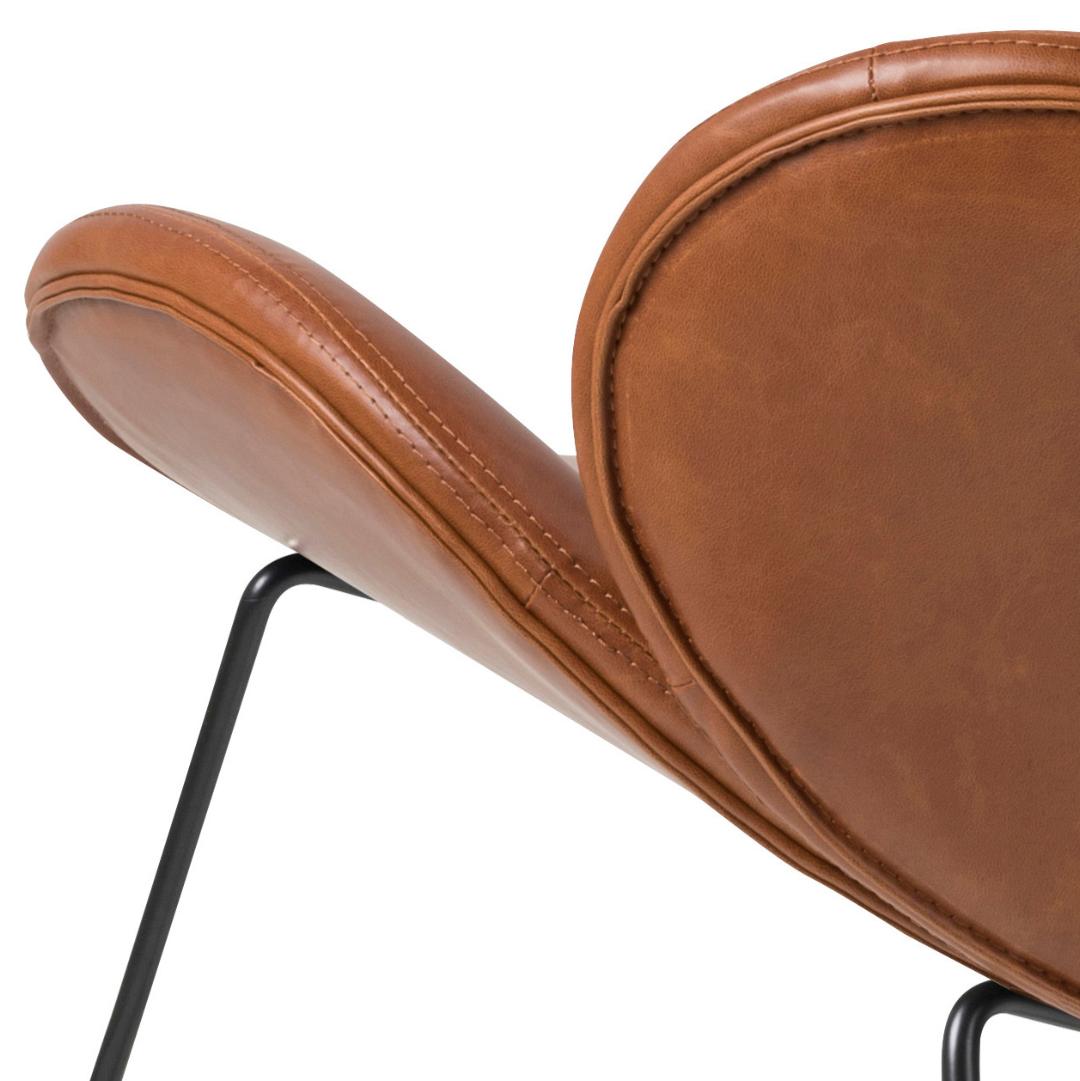 Loungestoel Cazar 8211 Pu Vintage Cognac