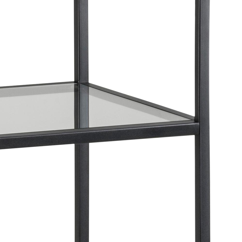 Boekenkast Seaford 8211 Zwart Metaal 8211 Glas
