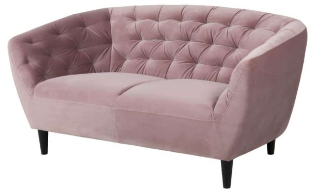2 Zitsbank Ria 8211 Stof Vic Dusty Roze