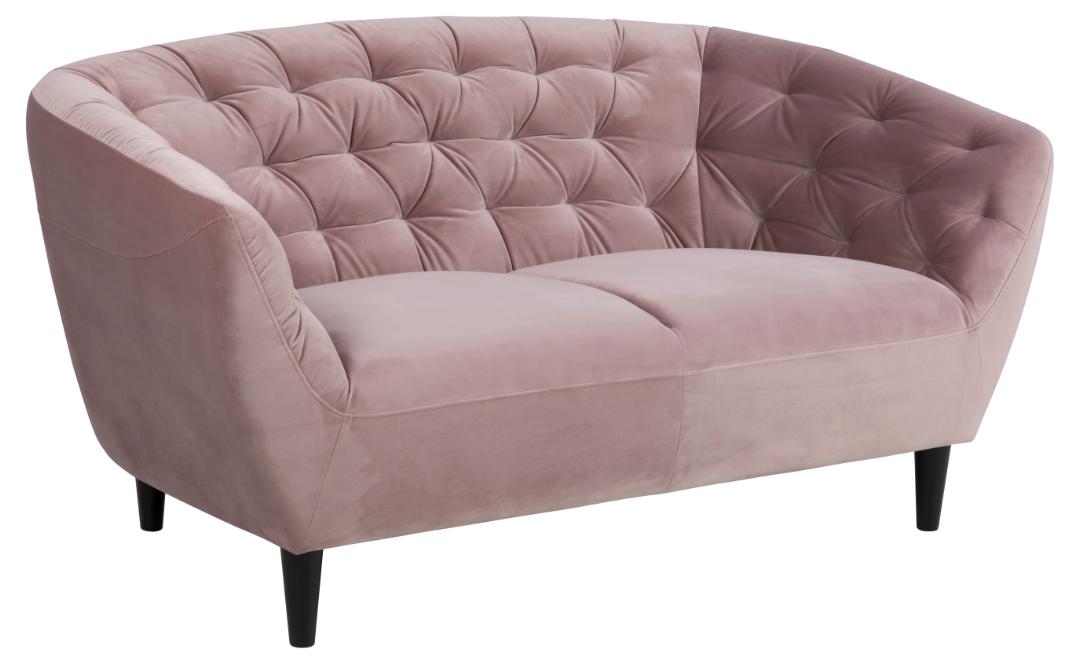 2 Zitsbank Ria 8211 Stof Vic Dusty Rose