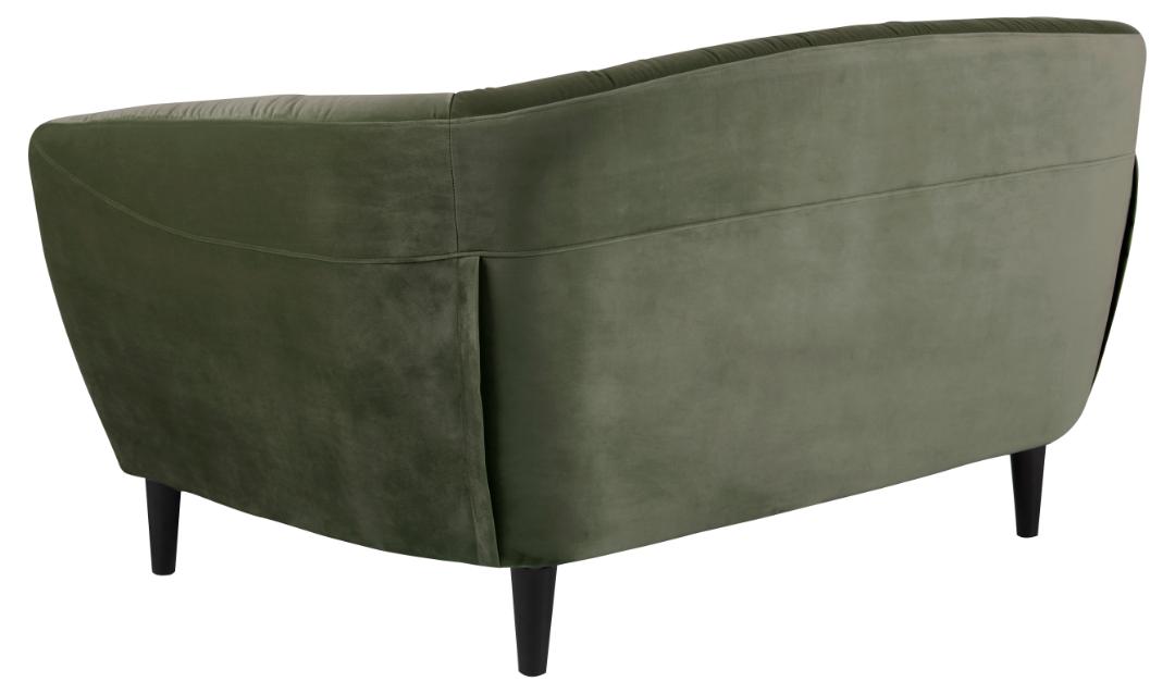 2 Zitsbank Ria 8211 Stof Vic Bosgroen