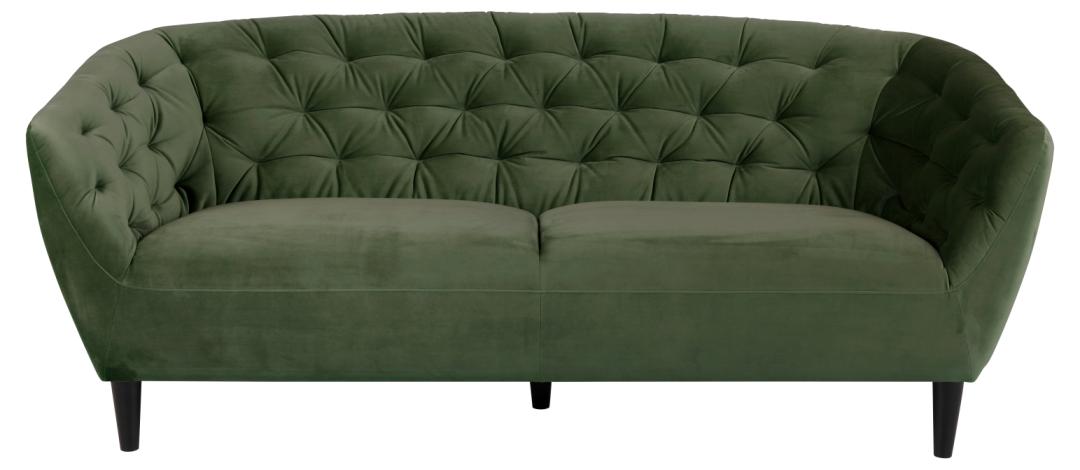3 Zitsbank Ria 8211 Stof Vic Groen Fluweel