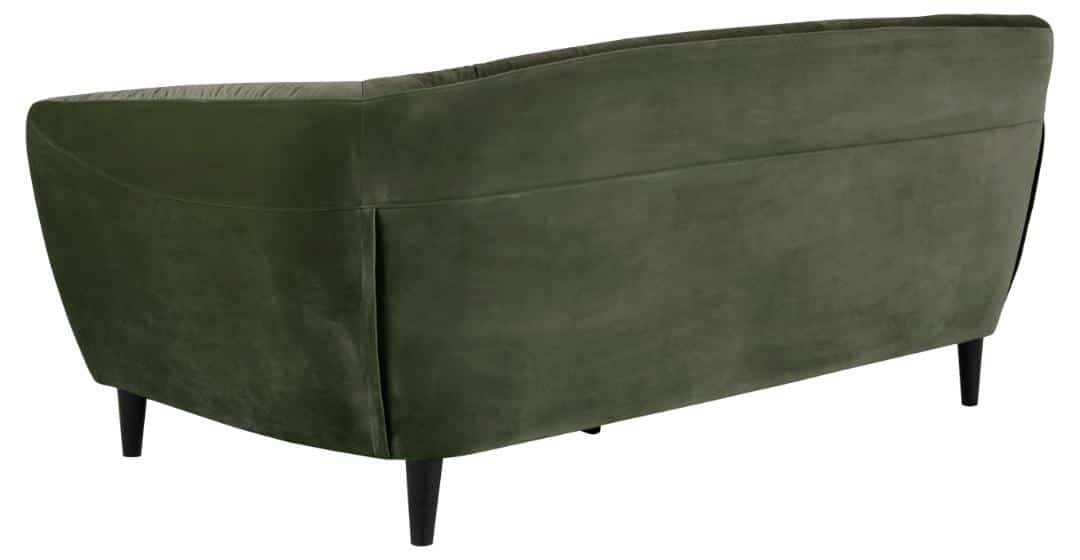 3 Zitsbank Ria 8211 Stof Groen Fluweel