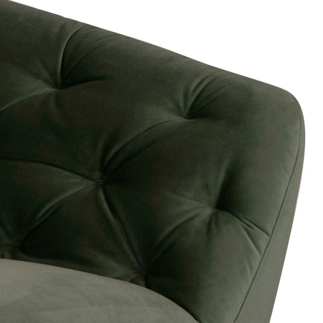 3 Zitsbank Ria 8211 Stof Groen Fluweel