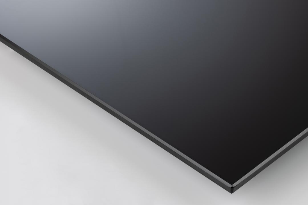 Salontafel Azalea 8211 Zwart Glas 8211 Wild Eiken Melamine 8211 Metaal