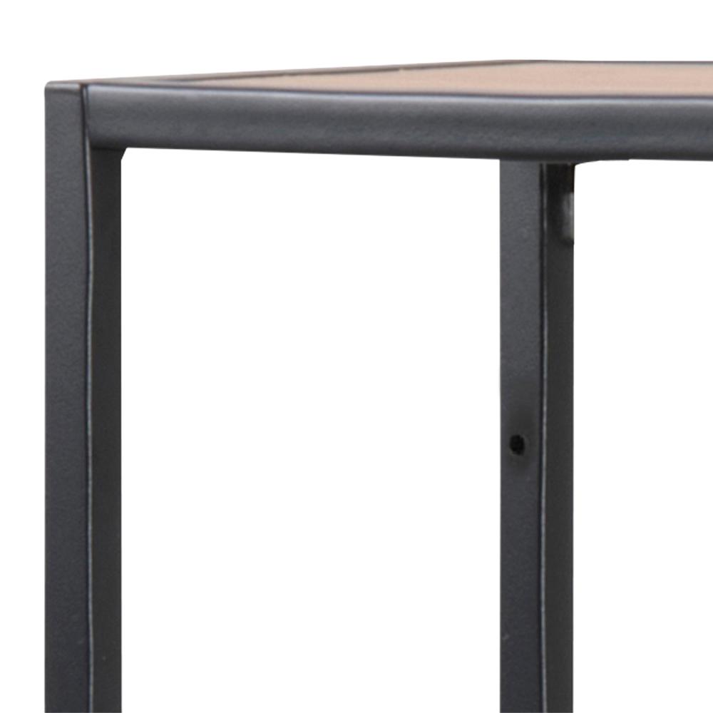 Wandplank Seaford 8211 Mat Zwart Eiken 8211 Staal
