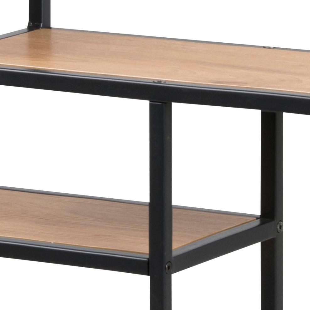 Wandplank Seaford 8211 Mat Zwart Eiken 8211 Staal
