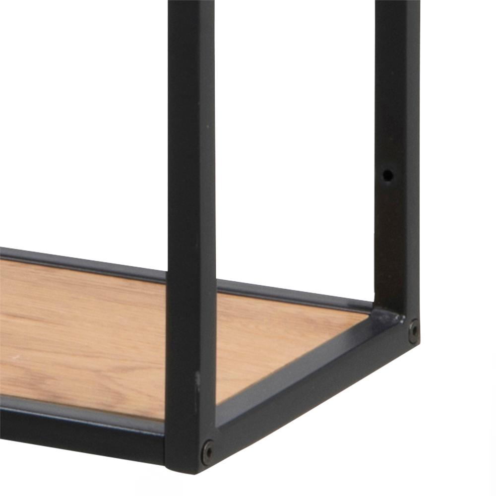 Wandplank Seaford 8211 Mat Zwart Eiken 8211 Staal