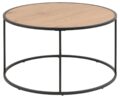Bijzettafel Seaford - Wild eiken melamine - Metaal