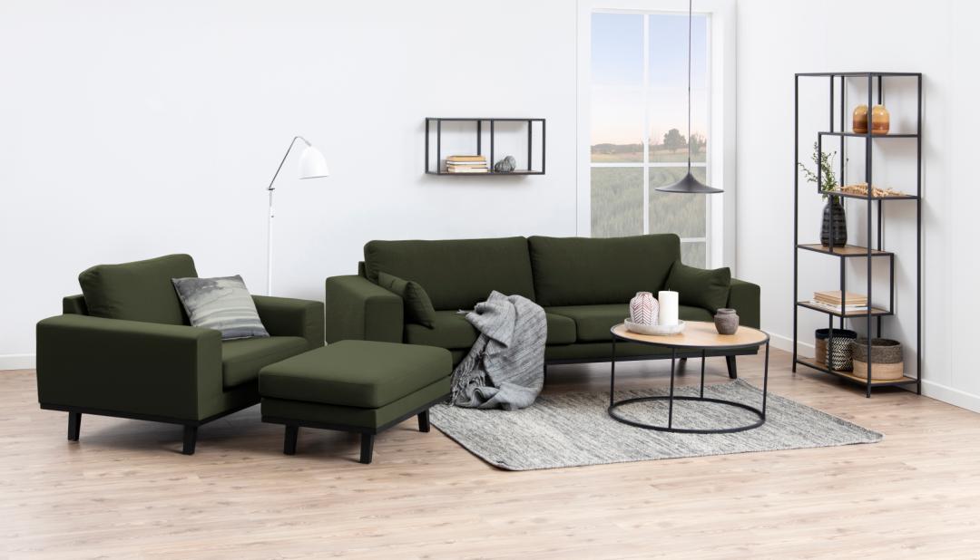 Bijzettafel Seaford 8211 Wild Eiken Melamine 8211 Metaal
