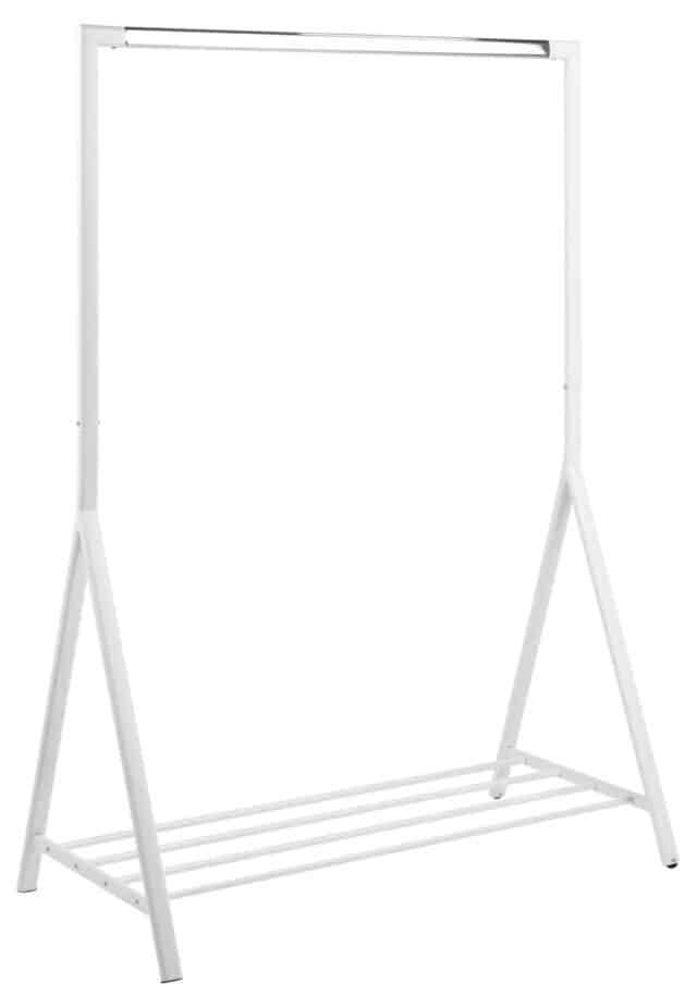 Kledingrek Brent 8211 Wit Metaal Chroom