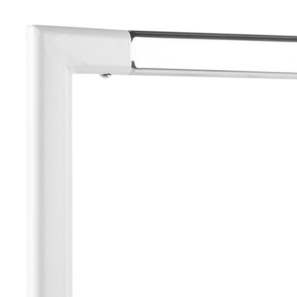 Kledingrek Brent 8211 Wit Metaal Chroom