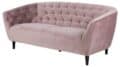 3-zitsbank Ria - Stof Vic roze fluweel