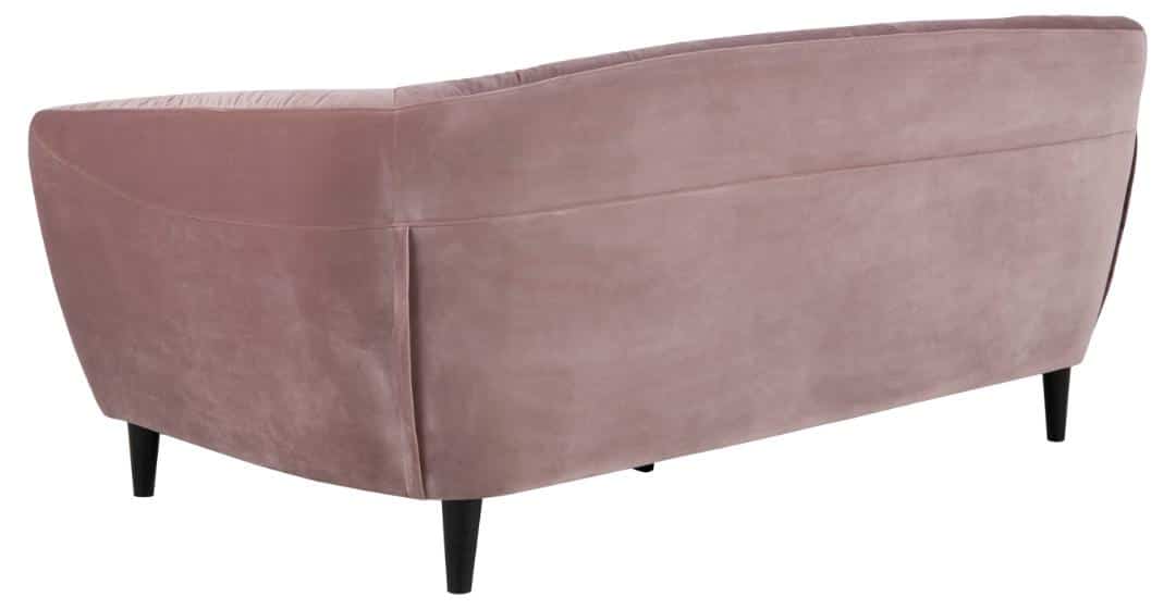 3 Zitsbank Ria 8211 Stof Roze Fluweel