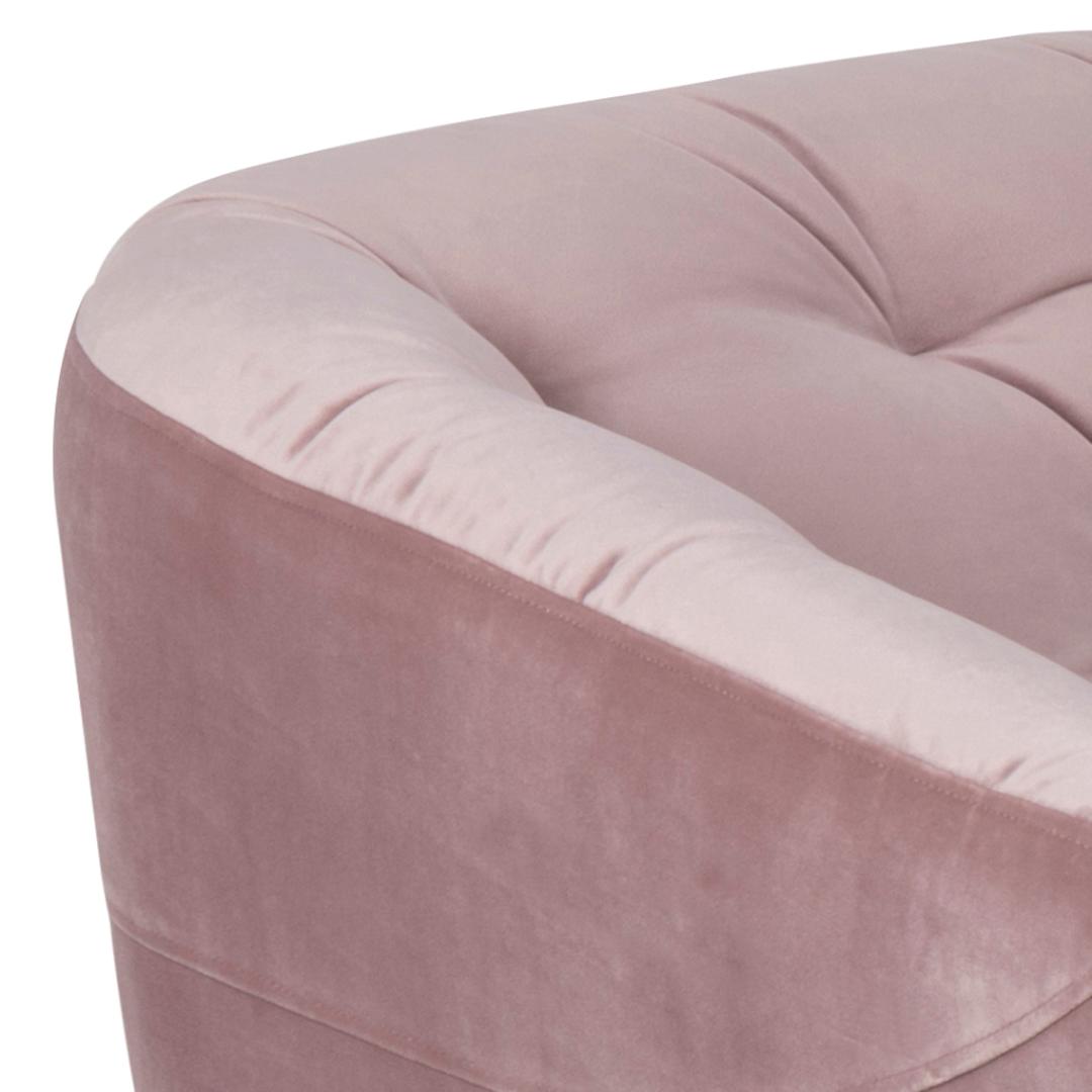 3 Zitsbank Ria 8211 Stof Roze Fluweel