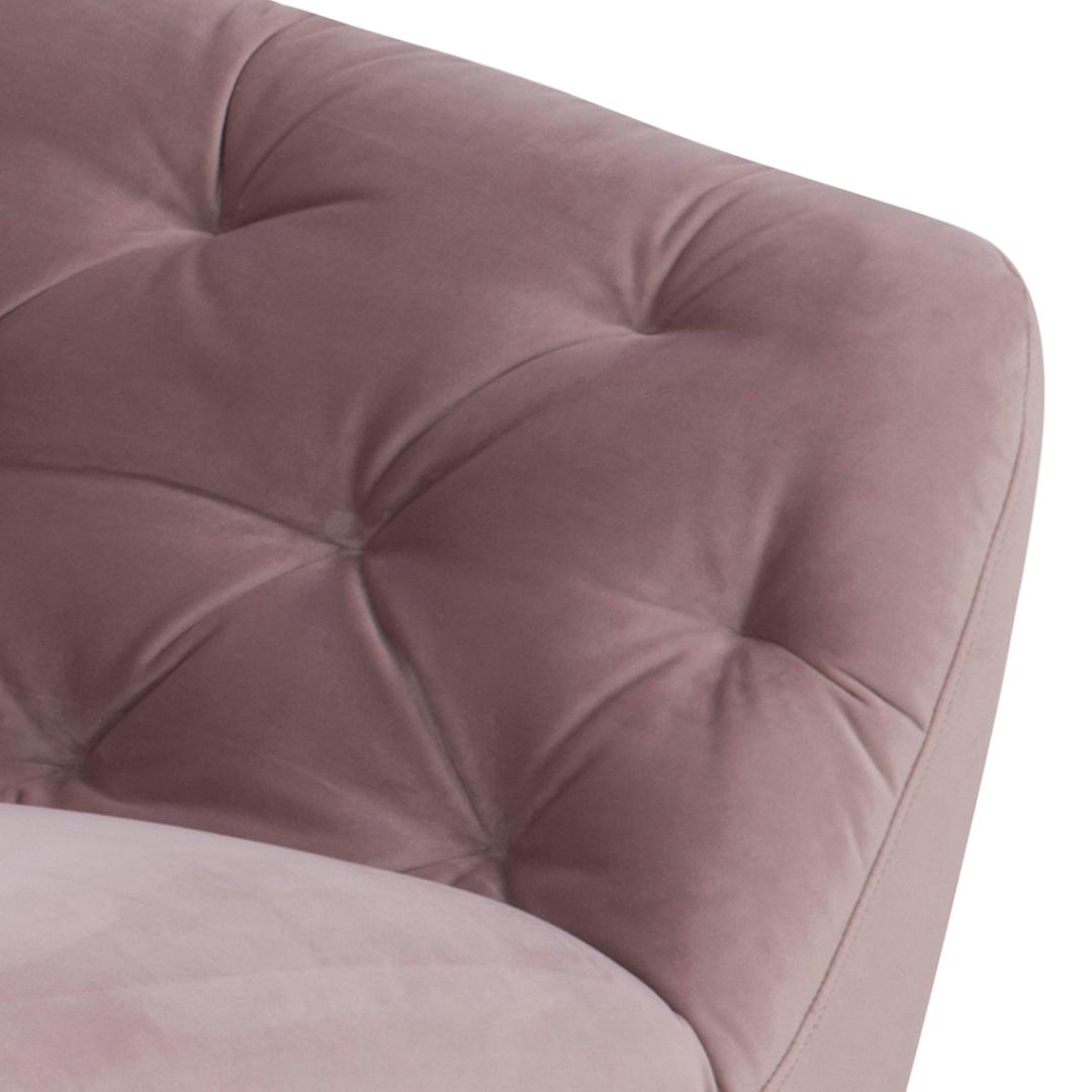 3 Zitsbank Ria 8211 Stof Roze Fluweel