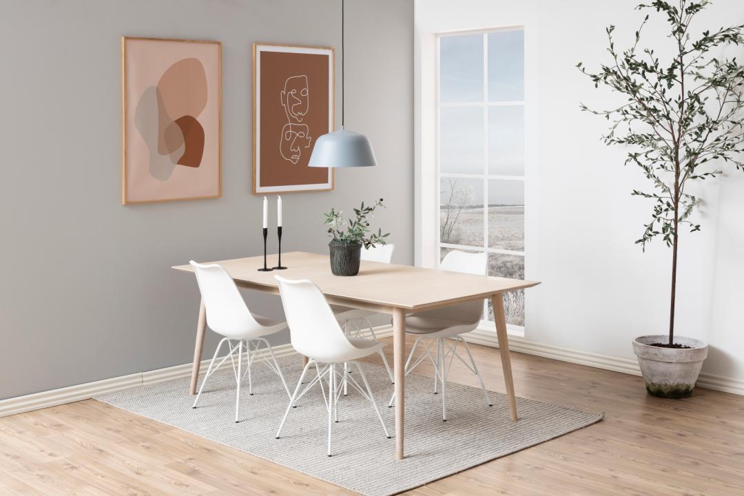 Eetkamerstoel Eris 8211 Wit Pu 8211 Metaal Minimale Bestelling 2 Stuks